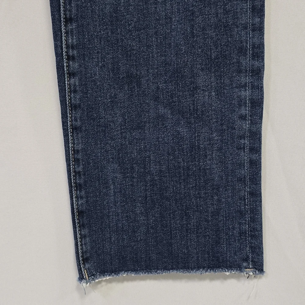 DL1961 women 27 mara mid-rise raw ankle straight jeans denim Instasculpt grunge - Picture 7 of 12